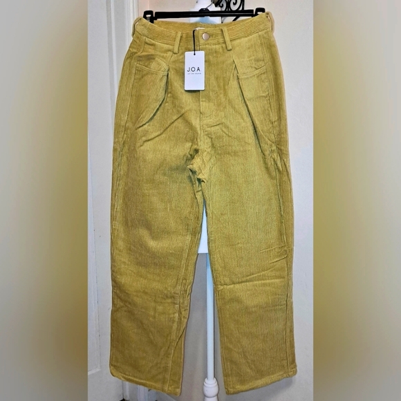 Yellow Corduroy Skater Pants Relaxed Fit  Small J.O.A. By Anthropologie … - Picture 1 of 5